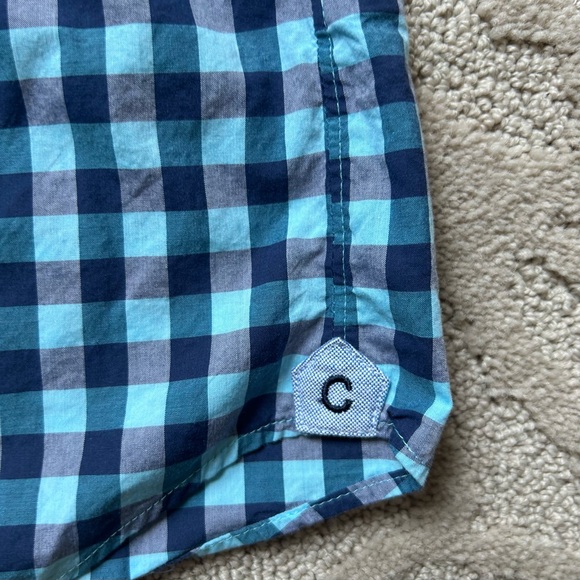 Men’s Cremieux Classics Blue Checkered Button Down Shirt Size Large - Picture 3 of 7